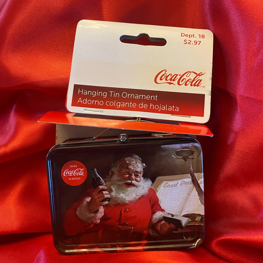 Four/set 2007 Coca-Cola Santa Hanging Ornament and Gift Card Holder. NWT. - Picture 4 of 9